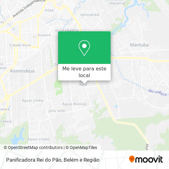 Panificadora Rei do Pão mapa