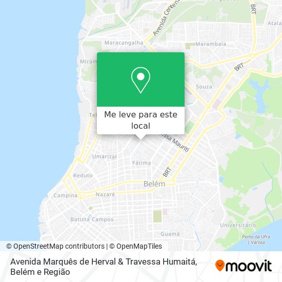 Avenida Marquês de Herval & Travessa Humaitá mapa