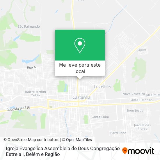 Igreja Evangelica Assembleia de Deus Congregação Estrela I mapa