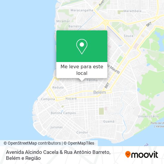Avenida Alcindo Cacela & Rua Antônio Barreto mapa