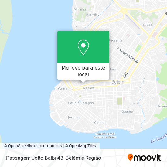 Passagem João Balbi 43 mapa