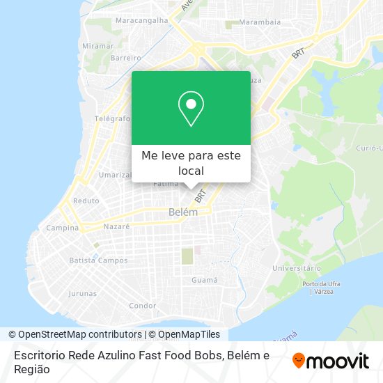 Escritorio Rede Azulino Fast Food Bobs mapa