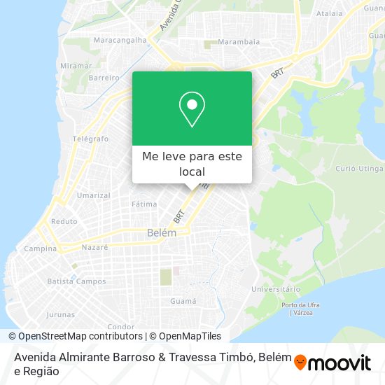 Avenida Almirante Barroso & Travessa Timbó mapa