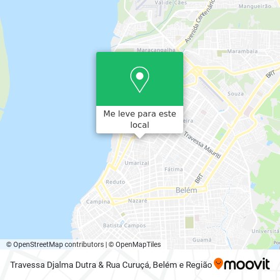 Travessa Djalma Dutra & Rua Curuçá mapa