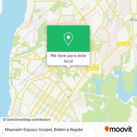 Maanaim Espaço Gospel mapa