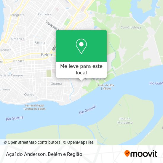 Açaí do Anderson mapa