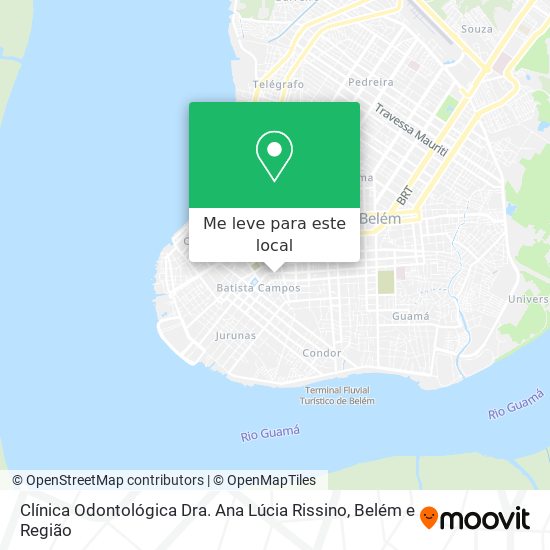 Clínica Odontológica Dra. Ana Lúcia Rissino mapa