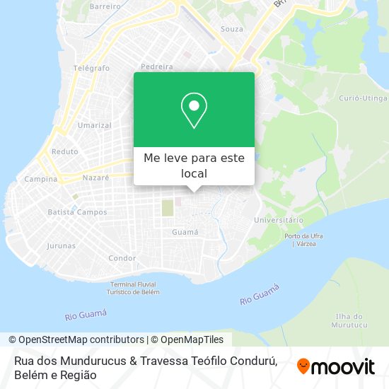 Rua dos Mundurucus & Travessa Teófilo Condurú mapa