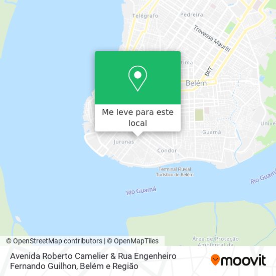 Avenida Roberto Camelier & Rua Engenheiro Fernando Guilhon mapa