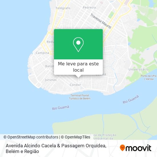 Avenida Alcindo Cacela & Passagem Orquídea mapa