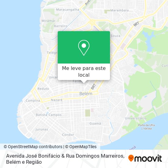 Avenida José Bonifácio & Rua Domingos Marreiros mapa