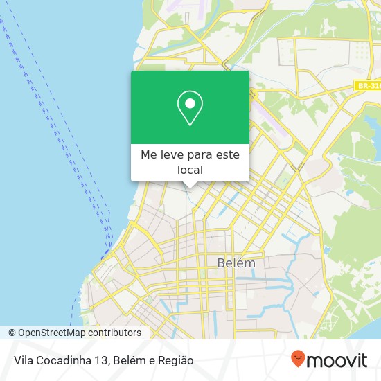 Vila Cocadinha 13 mapa