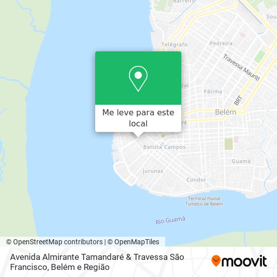 Avenida Almirante Tamandaré & Travessa São Francisco mapa