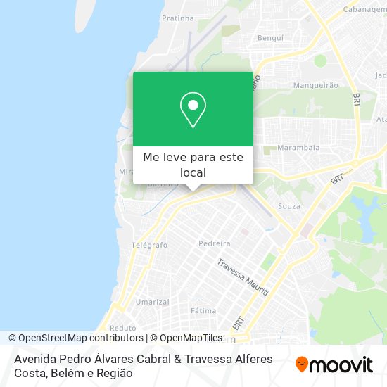 Avenida Pedro Álvares Cabral & Travessa Alferes Costa mapa