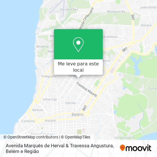 Avenida Marquês de Herval & Travessa Angustura mapa