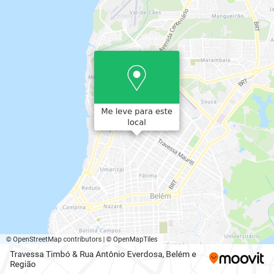 Travessa Timbó & Rua Antônio Everdosa mapa