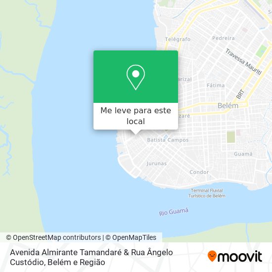 Avenida Almirante Tamandaré & Rua Ângelo Custódio mapa