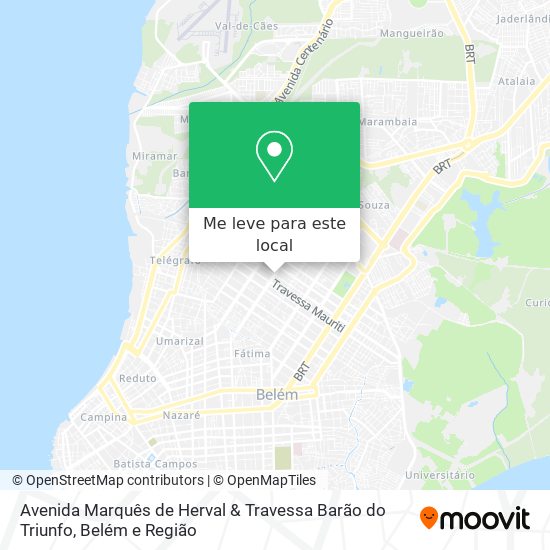 Avenida Marquês de Herval & Travessa Barão do Triunfo mapa