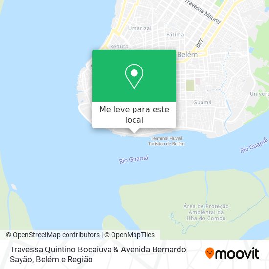 Travessa Quintino Bocaiúva & Avenida Bernardo Sayão mapa