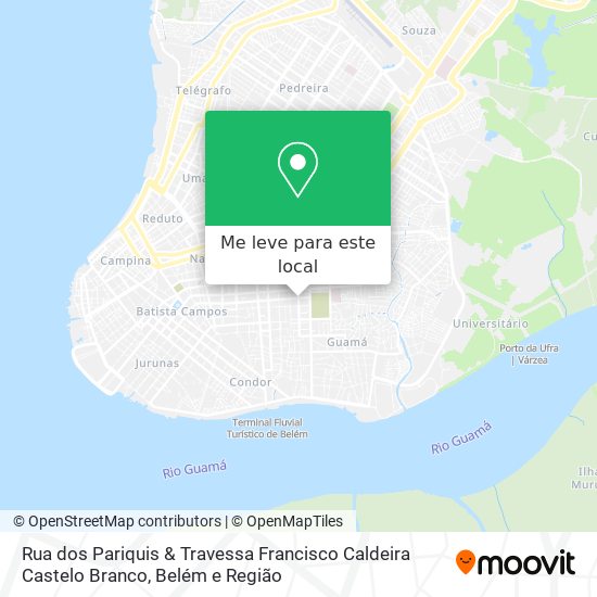 Rua dos Pariquis & Travessa Francisco Caldeira Castelo Branco mapa