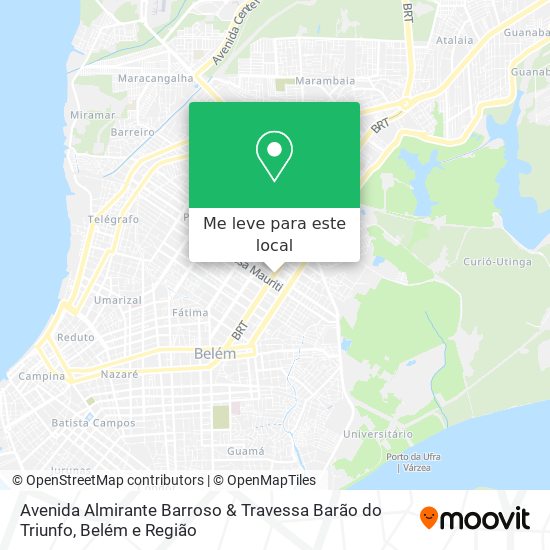 Avenida Almirante Barroso & Travessa Barão do Triunfo mapa