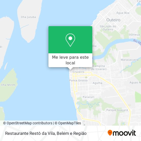 Restaurante Restô da Vila mapa