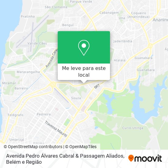 Avenida Pedro Álvares Cabral & Passagem Aliados mapa
