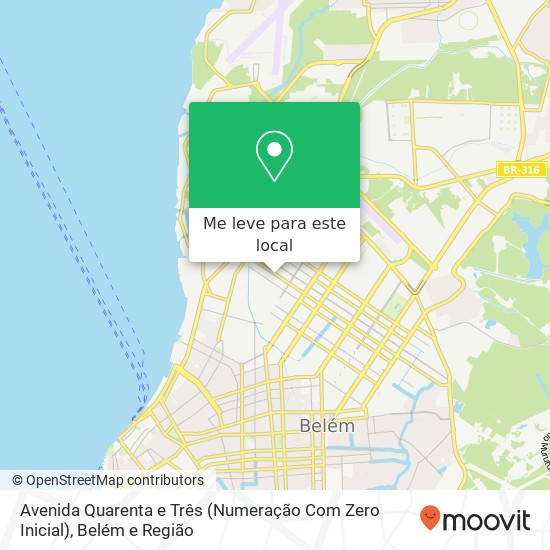 Avenida Quarenta e Três (Numeração Com Zero Inicial) mapa