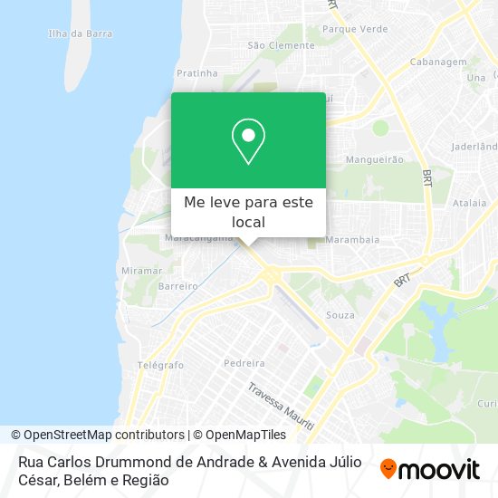 Rua Carlos Drummond de Andrade & Avenida Júlio César mapa
