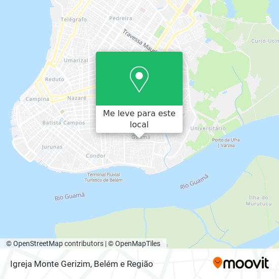 Igreja Monte Gerizim mapa