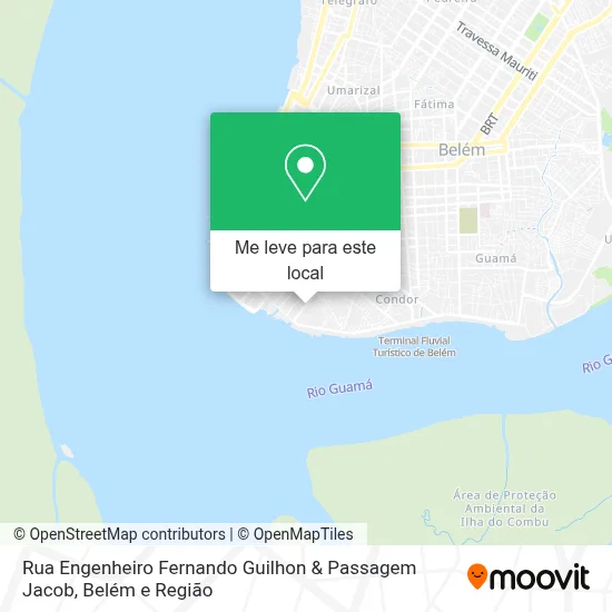 Rua Engenheiro Fernando Guilhon & Passagem Jacob mapa