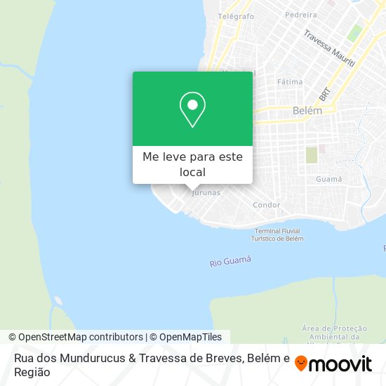 Rua dos Mundurucus & Travessa de Breves mapa