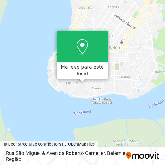 Rua São Miguel & Avenida Roberto Camelier mapa