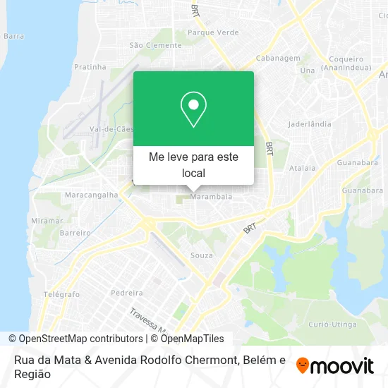 Rua da Mata & Avenida Rodolfo Chermont mapa