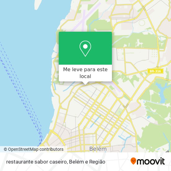 restaurante sabor caseiro mapa