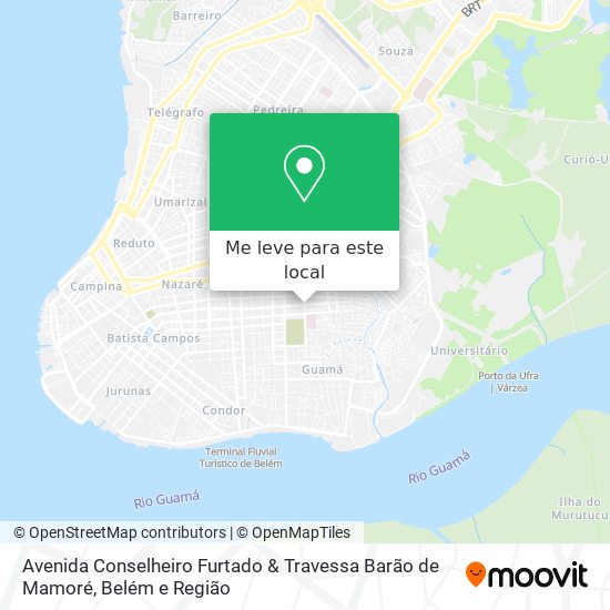 Avenida Conselheiro Furtado & Travessa Barão de Mamoré mapa