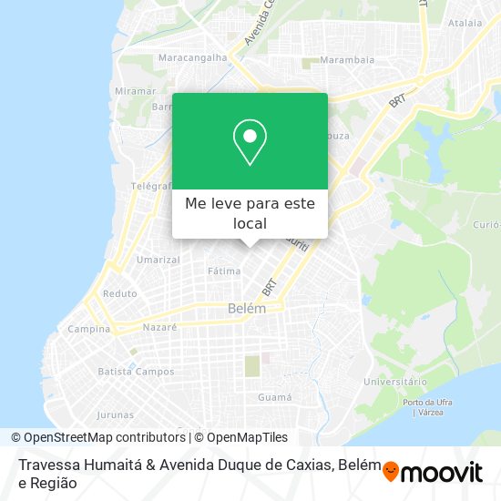 Travessa Humaitá & Avenida Duque de Caxias mapa