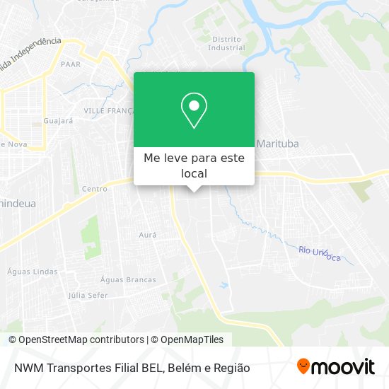 NWM Transportes Filial BEL mapa