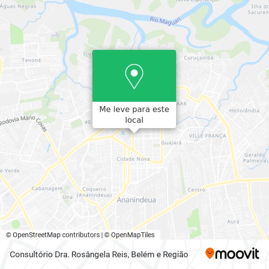 Consultório Dra. Rosângela Reis mapa