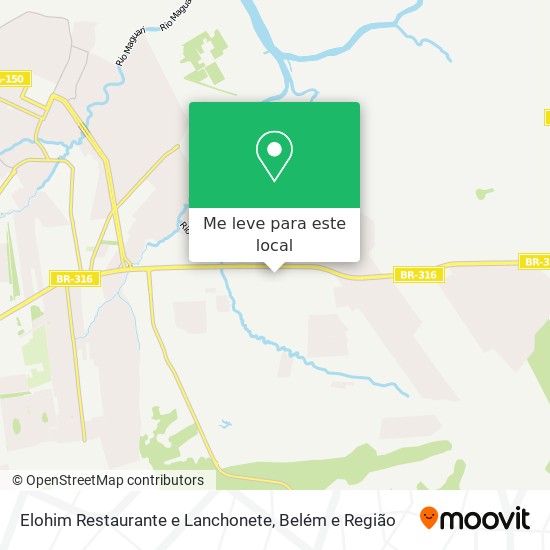 Elohim Restaurante e Lanchonete mapa