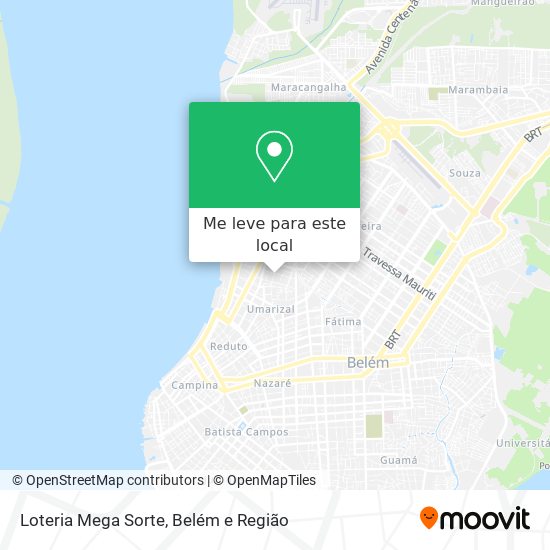 Loteria Mega Sorte mapa