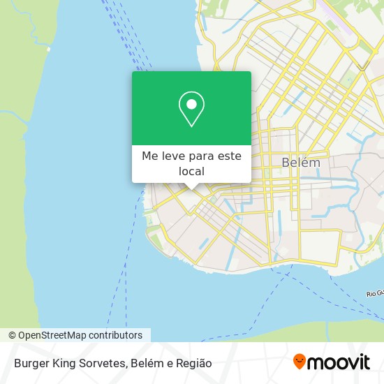 Burger King Sorvetes mapa