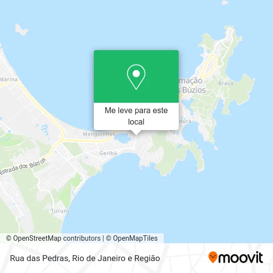 Rua das Pedras mapa