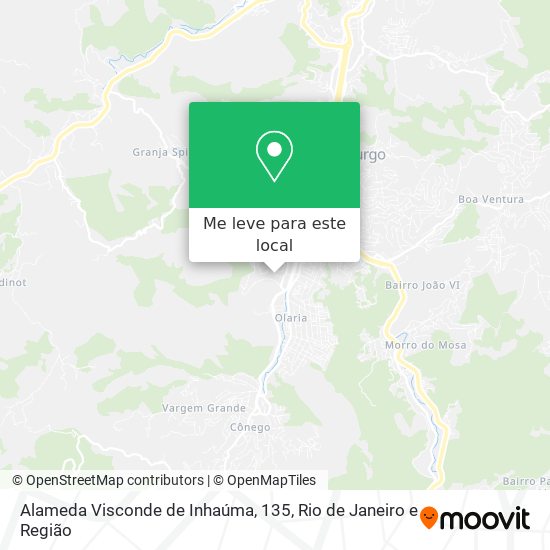 Alameda Visconde de Inhaúma, 135 mapa