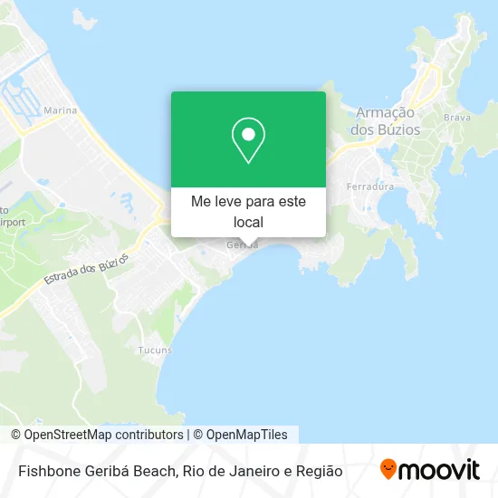 Fishbone Geribá Beach mapa