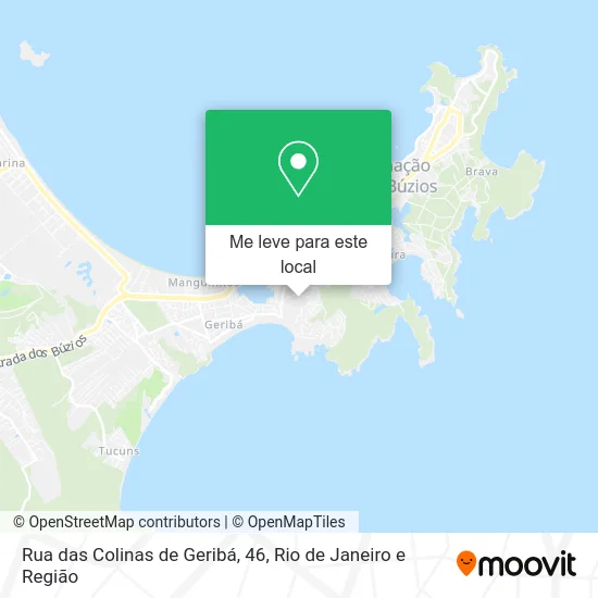 Rua das Colinas de Geribá, 46 mapa