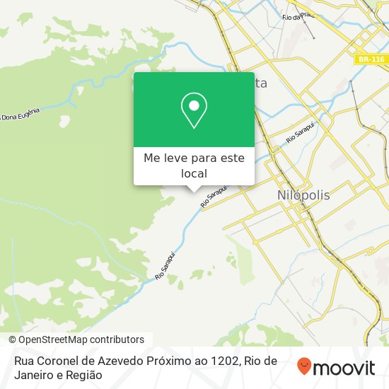 Rua Coronel de Azevedo Próximo ao 1202 mapa