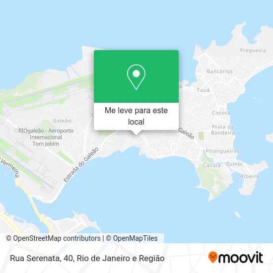 Rua Serenata, 40 mapa