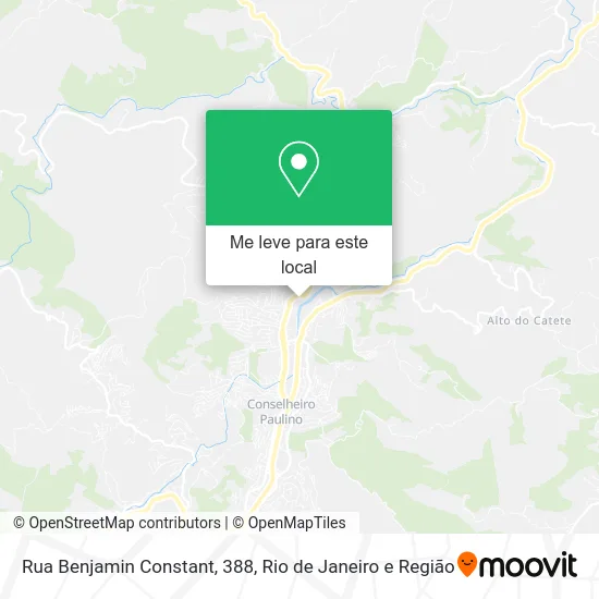 Rua Benjamin Constant, 388 mapa