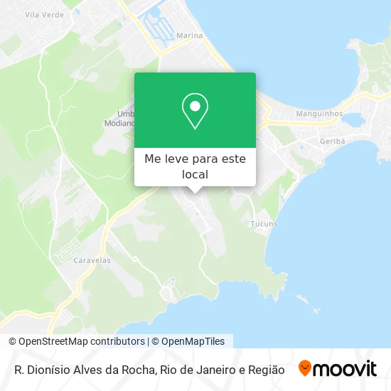 R. Dionísio Alves da Rocha mapa